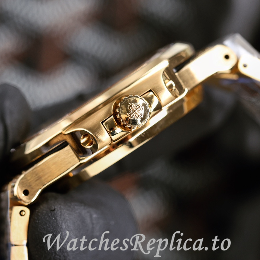 Patek Philippe Replica Nautilus 5711 Diamonds paved strap 40MM - WatchesReplica.is