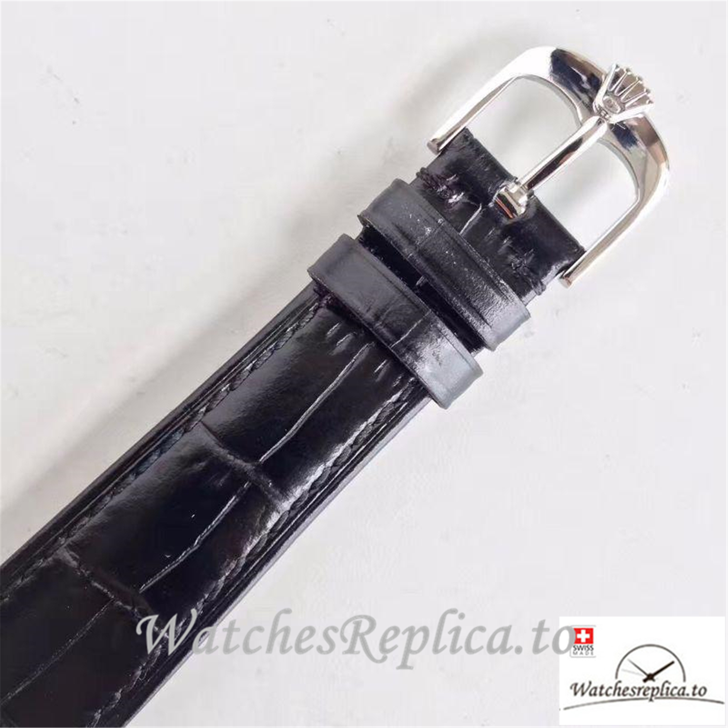 Swiss Rolex Cellini Replica 50509 White Dial 39MM - WatchesReplica.is