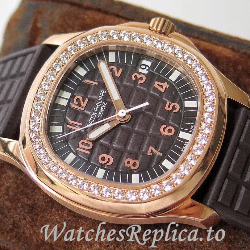 Patek Philippe Replica Aquanaut Rubber strap 35.6MM - WatchesReplica.is