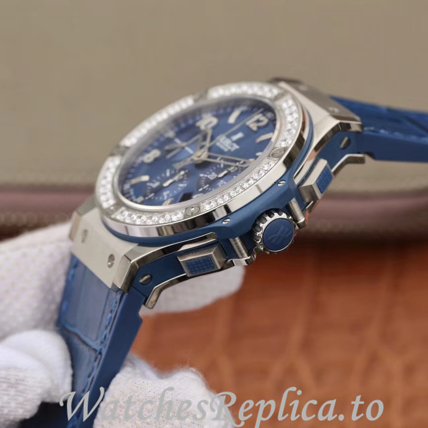 Hublot Replica Big Bang Leather strap 44MM - WatchesReplica.is