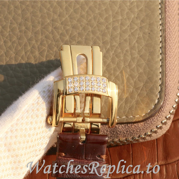 Patek Philippe Replica Nautilus Leather strap 40MM - WatchesReplica.is
