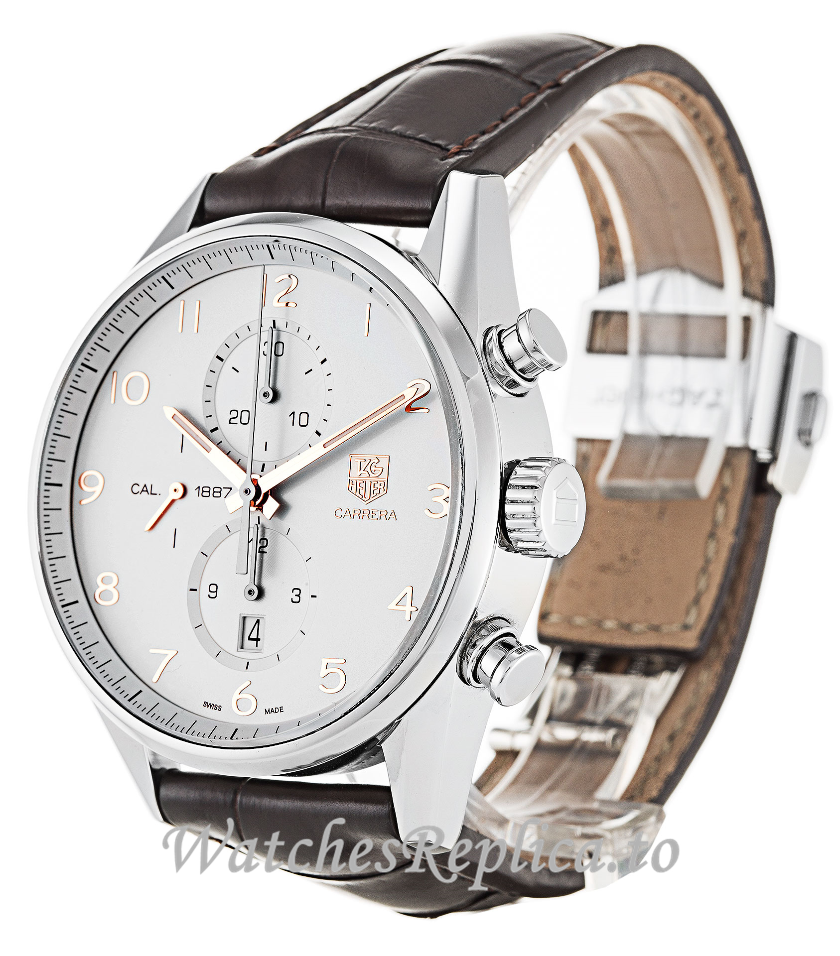 Tag Heuer Carrera Silver Dial CAR2012.FC6236 43MM - WatchesReplica.is