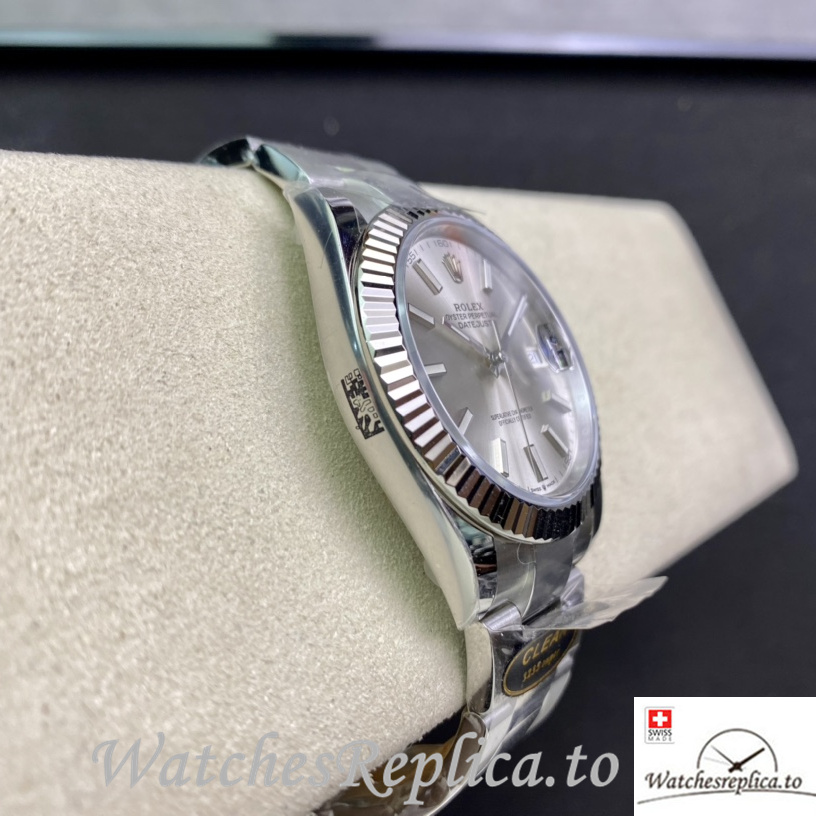 Swiss Rolex Datejust 126334 Replica Stainless steel strap 41MM - WatchesReplica.is