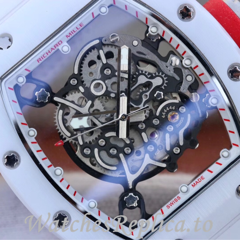 Richard Mille Replica RM055 Rubber strap 50MM - WatchesReplica.is
