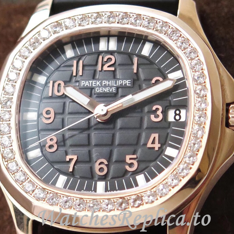 Patek Philippe Replica Aquanaut Rubber strap 35.6MM - WatchesReplica.is