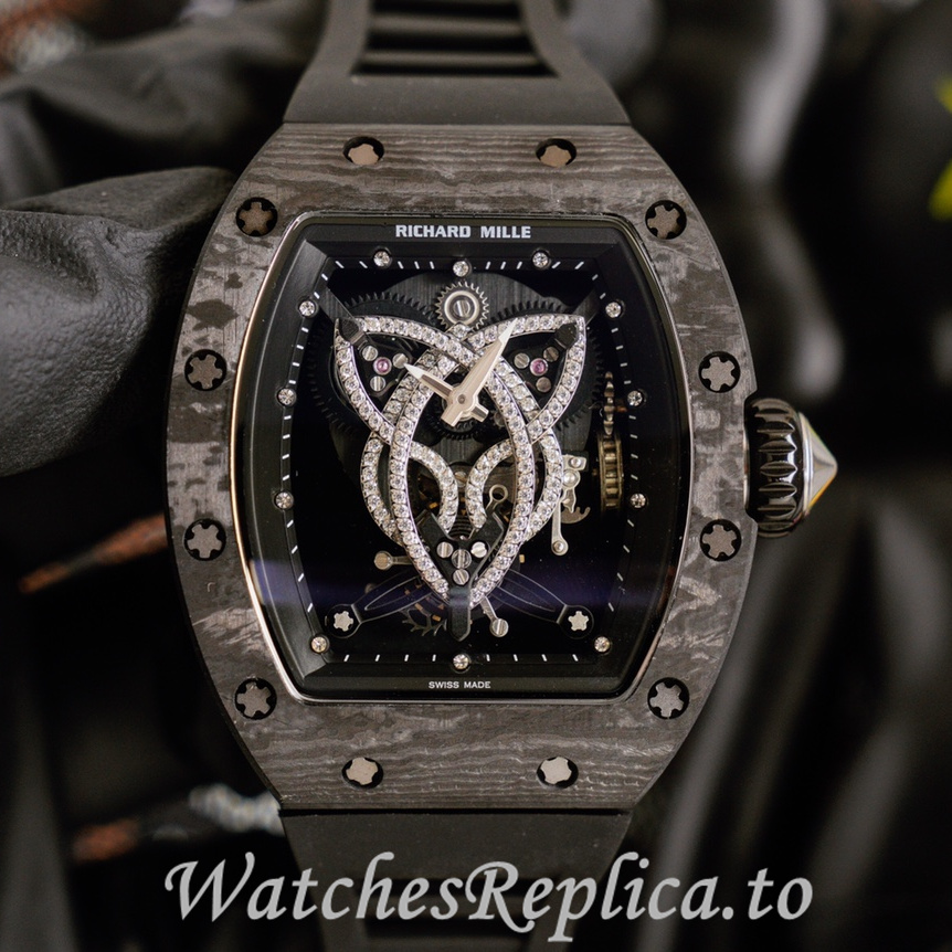Richard Mille Replica RM019 Rubber strap 50MM - WatchesReplica.is