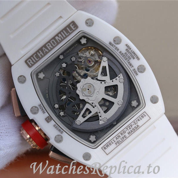 Richard Mille Replica RM011 Rubber strap 50MM - WatchesReplica.is
