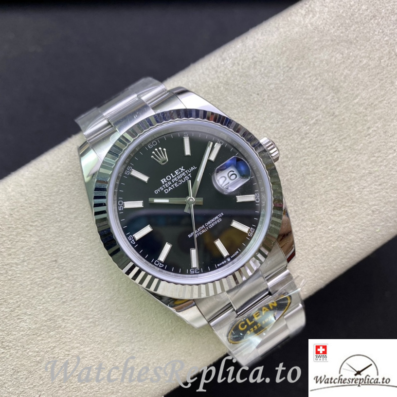 Swiss Rolex Datejust 126334 Replica Stainless steel strap 41MM - WatchesReplica.is