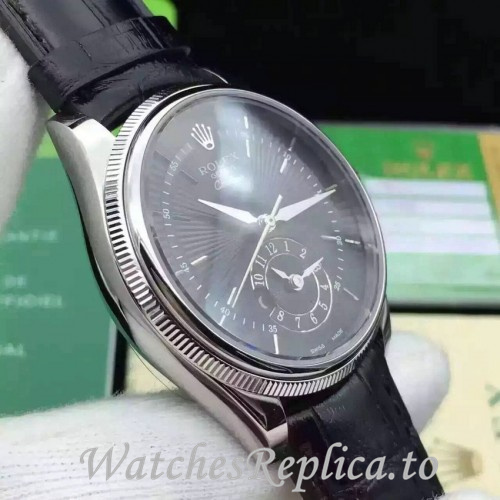Swiss Rolex Cellini Replica 50525 Leather strap 39MM - WatchesReplica.is