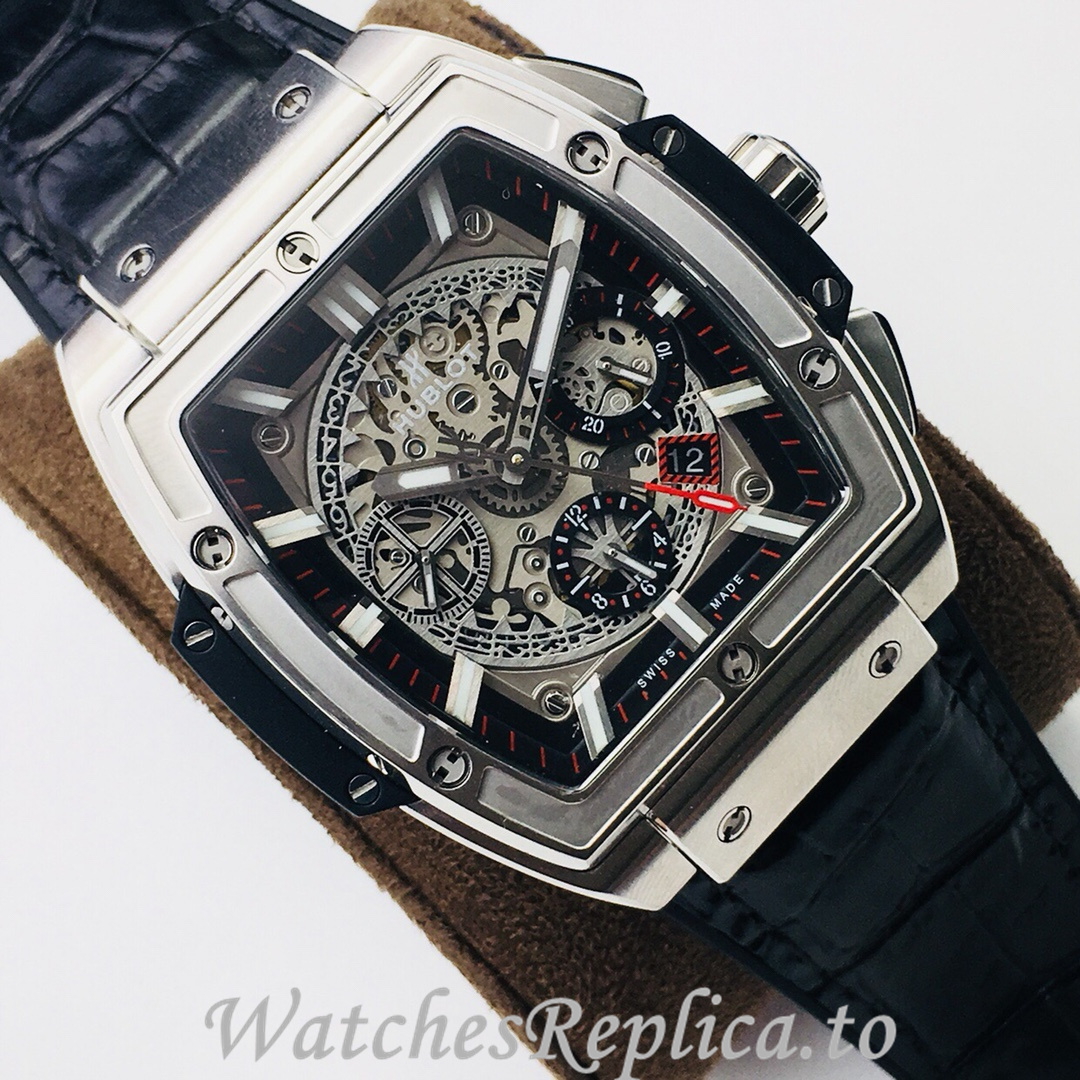 Hublot Replica SPIRIT OF BIG BANG Leather strap 42MM - WatchesReplica.is
