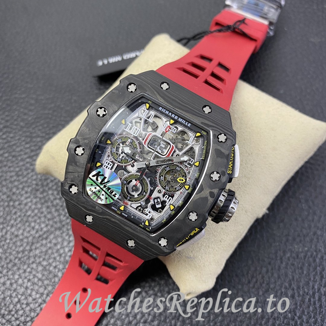Richard Mille Replica RM-011 Rubber strap 50MM - WatchesReplica.is