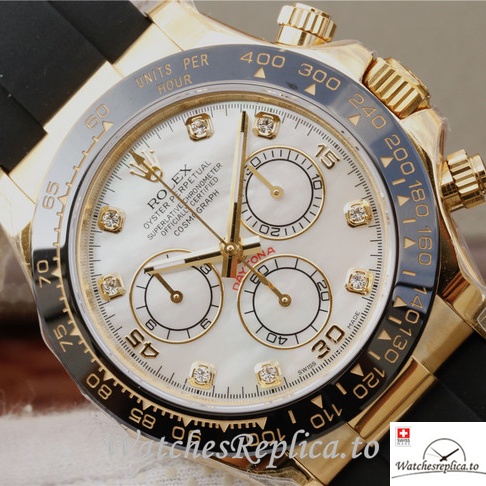 Swiss Rolex Daytona 116518-0037 Rubber strap 40MM - WatchesReplica.is