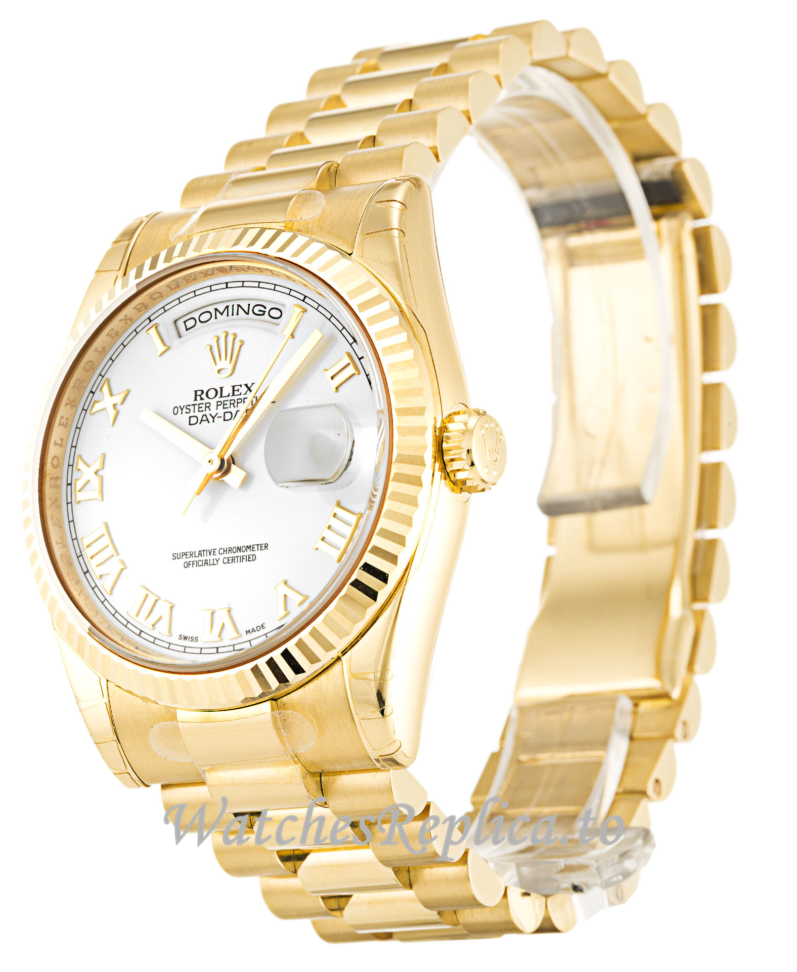 Rolex Day-Date White Dial 118238 - WatchesReplica.is