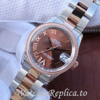 Swiss Rolex Datejust Replica 178383 Stainless steel strap 31MM - WatchesReplica.is