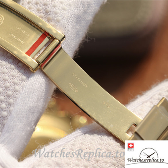 Swiss Rolex Daytona Replica 116598RBOW Yellow Gold strap 40MM - WatchesReplica.is