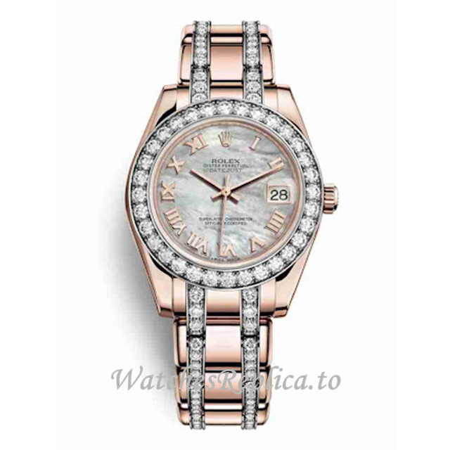 Replica Rolex Pearlmaster m81285-0042 34MM - WatchesReplica.is