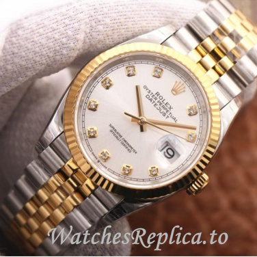 Swiss Rolex Datejust Replica 126233 Stainless steel strap 36MM - WatchesReplica.is
