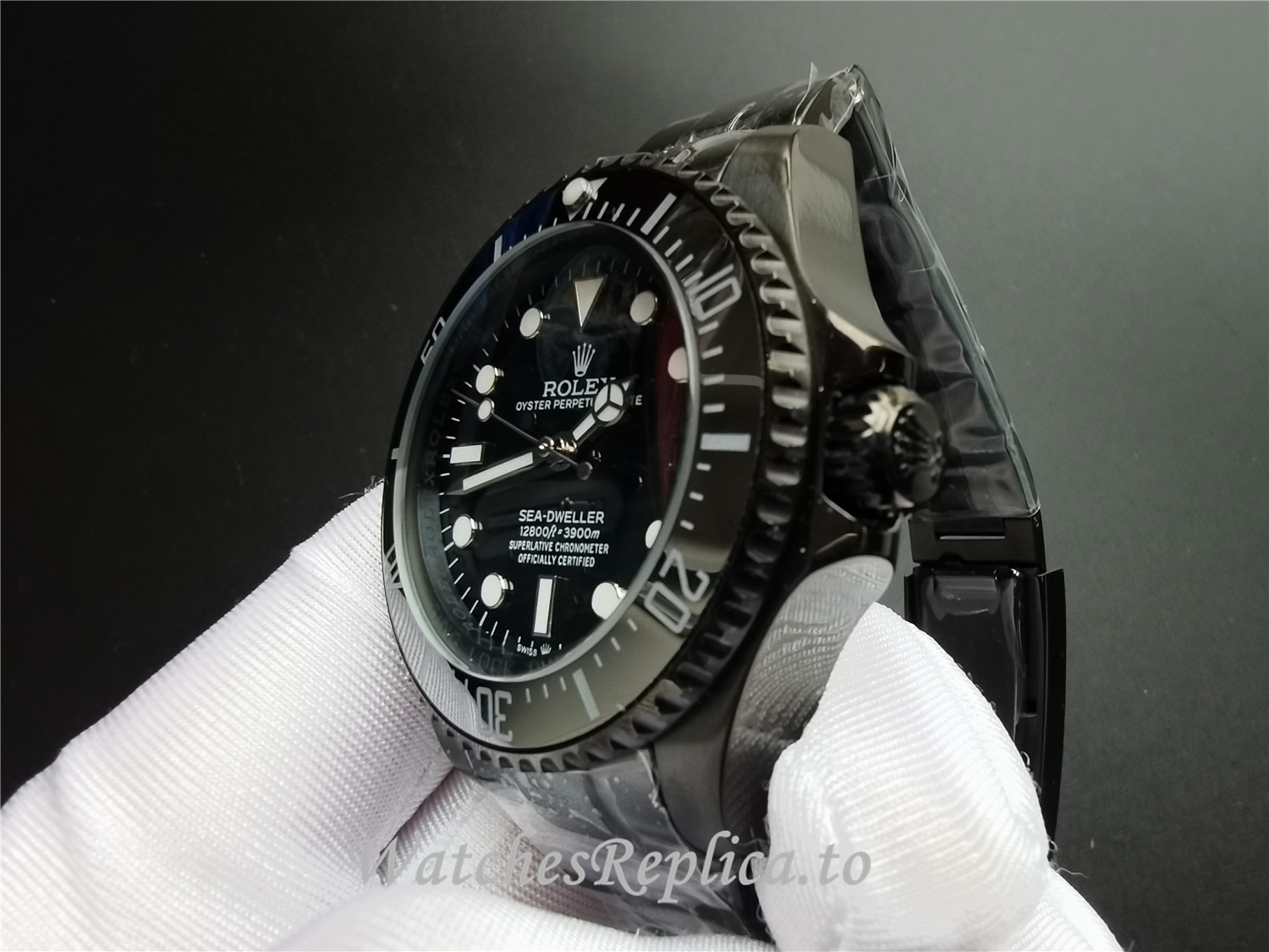 Swiss Rolex Sea Dweller Replica 116660 005 Black Ceramic Bezel 44MM - WatchesReplica.is