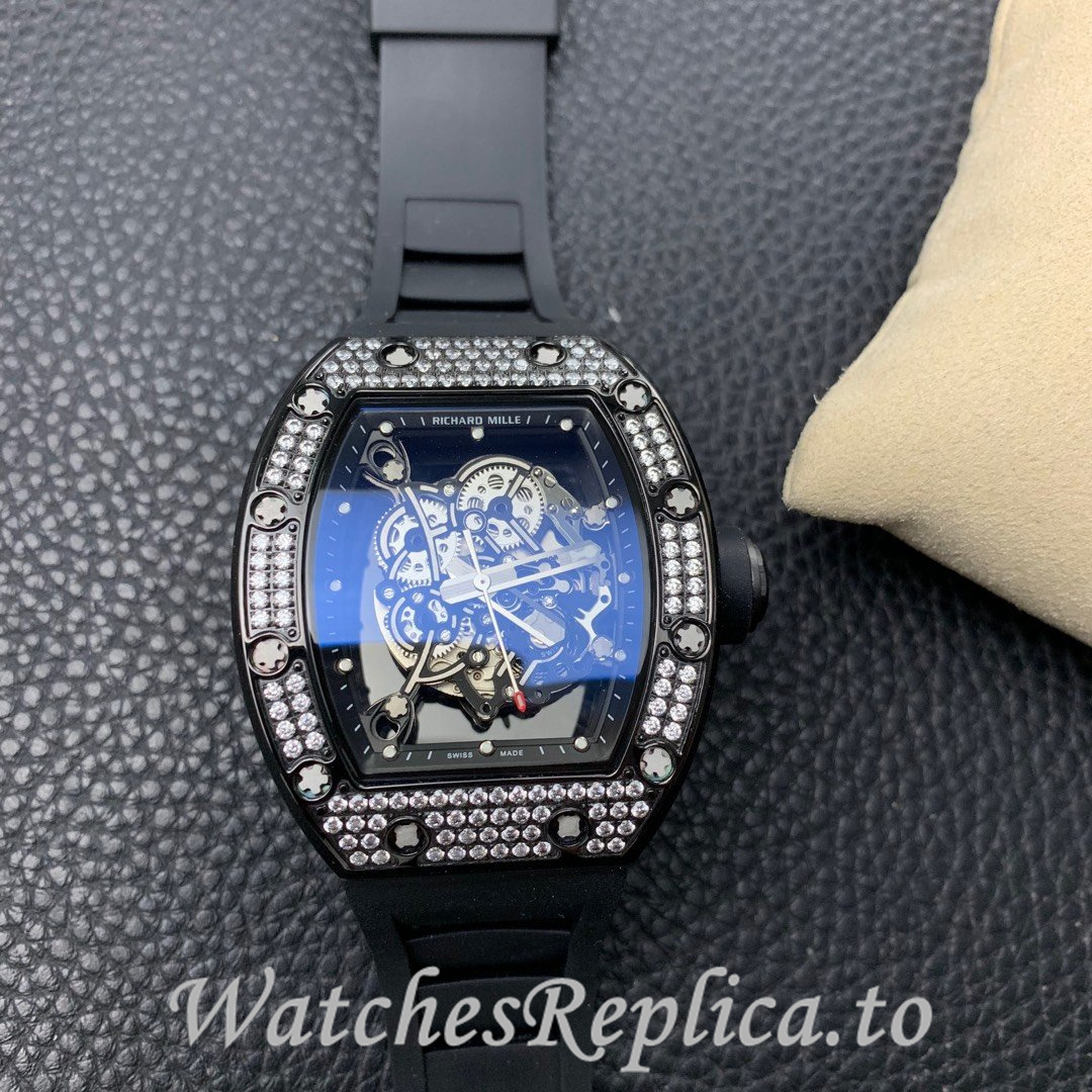 Richard Mille Replica RM055 Rubber strap 50MM - WatchesReplica.is