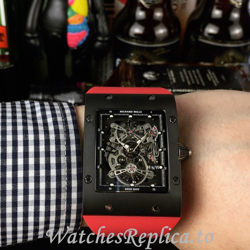 Richard Mille Replica RM016 Rubber strap 50MM - WatchesReplica.is
