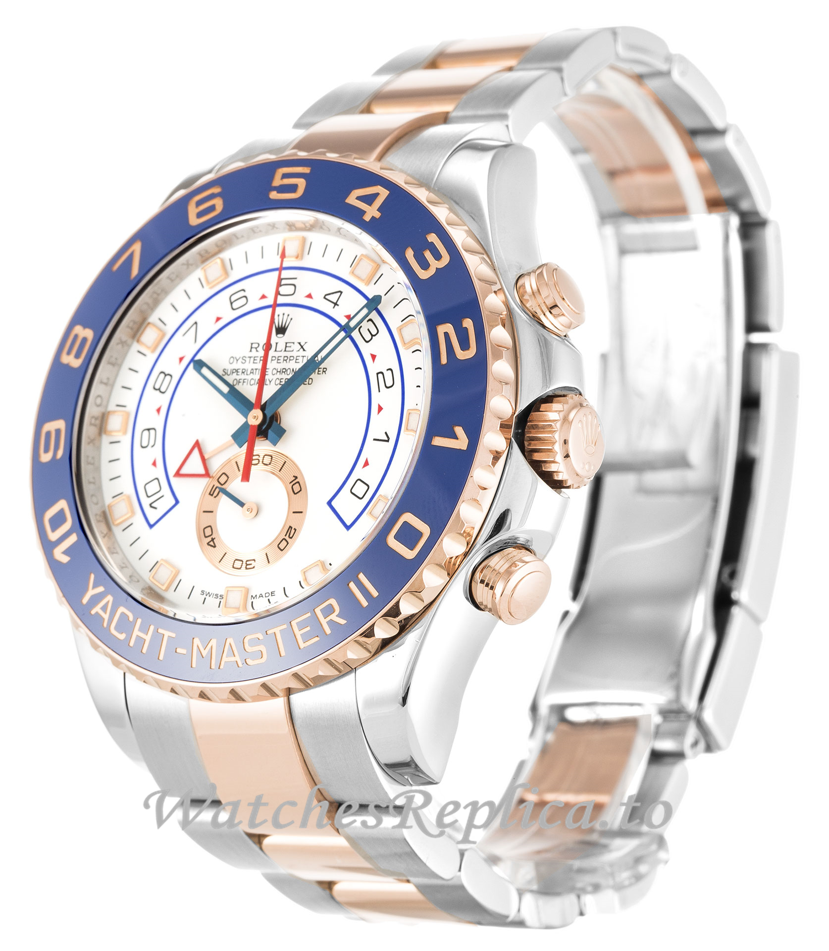 Rolex Yacht-Master II White Dial 116681 - WatchesReplica.is