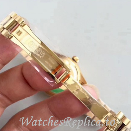 Swiss Rolex Datejust Replica 279174 Yellow Gold strap 28MM - WatchesReplica.is