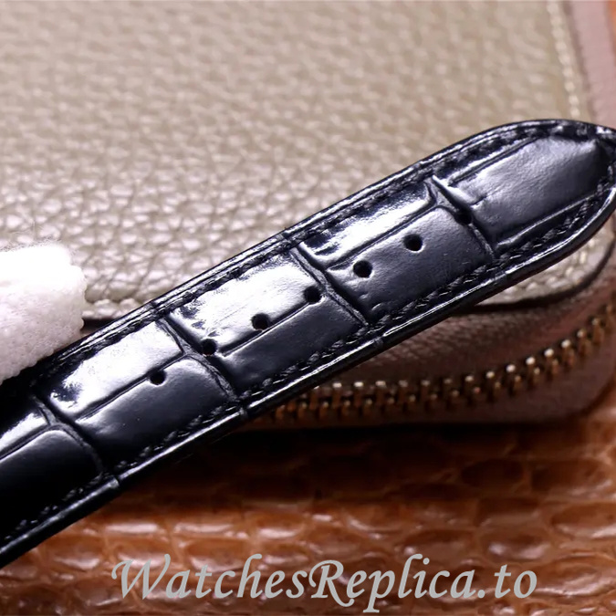 Patek Philippe Replica Complications Leather strap 42MM - WatchesReplica.is