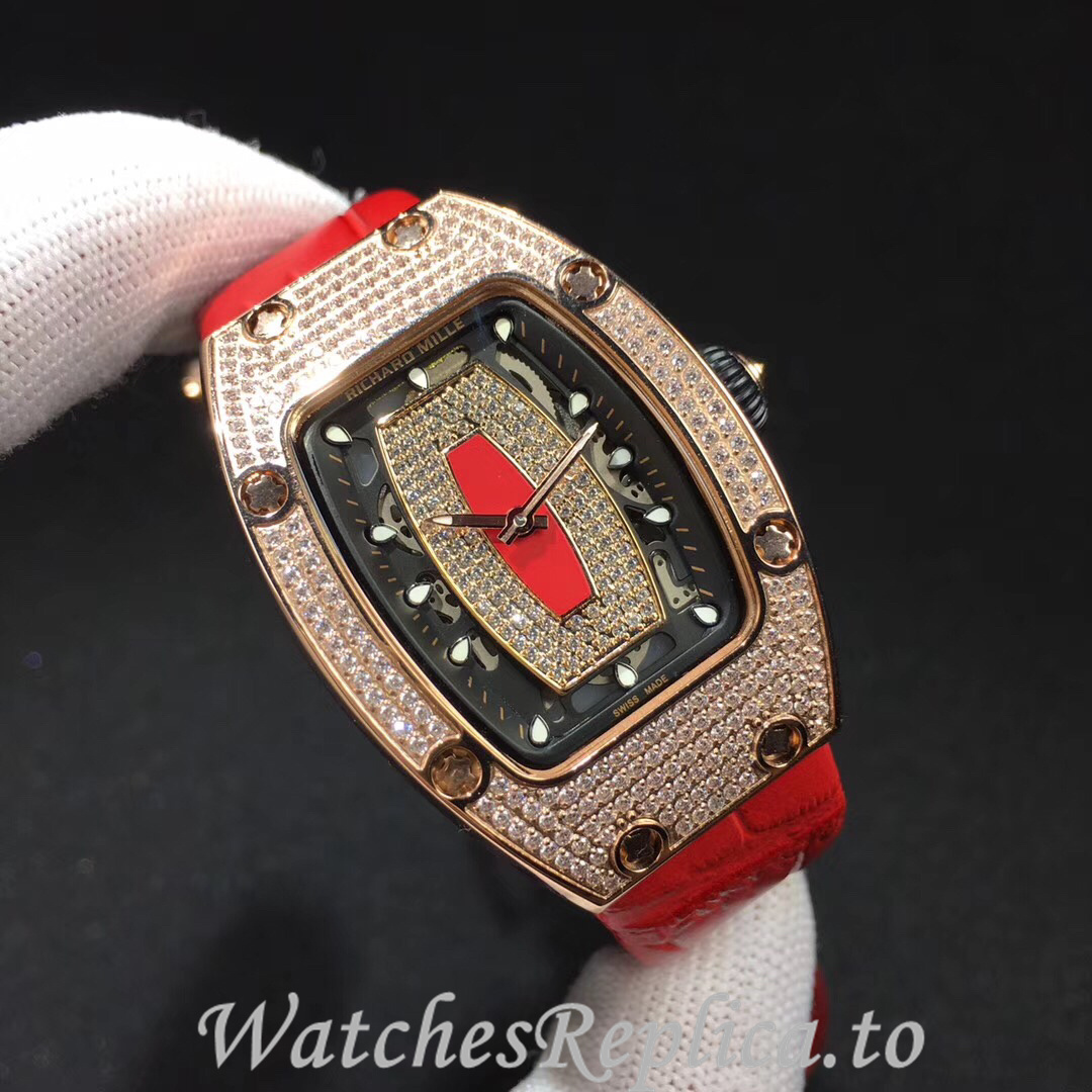 Richard Mille Replica RM007 Leather strap 45MM - WatchesReplica.is