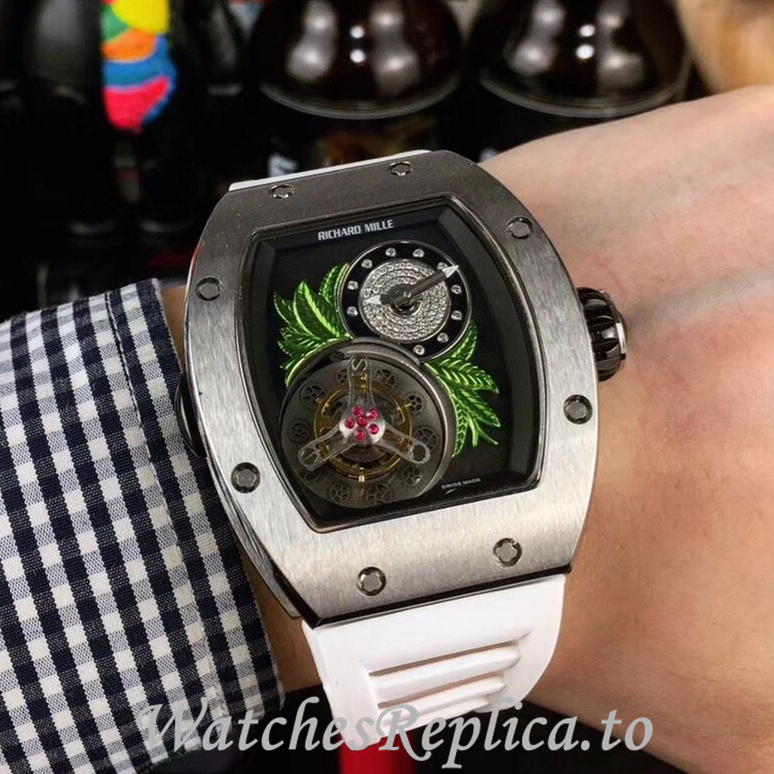 Richard Mille Replica RM19 Rubber strap 50MM - WatchesReplica.is