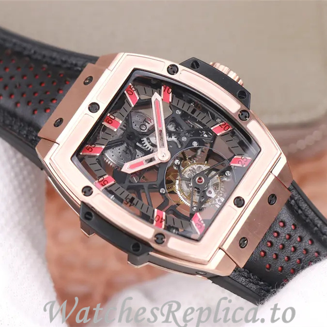 Hublot Replica MASTERPIECE Series Leather strap 45MM - WatchesReplica.is