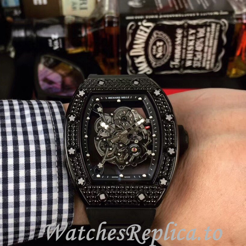 Richard Mille Replica RM055 Rubber strap 50MM - WatchesReplica.is