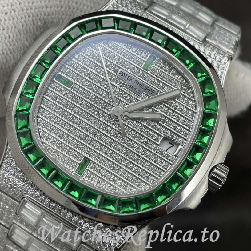 Patek Philippe Replica Nautilus Stainless steel strap 40.5MM - WatchesReplica.is