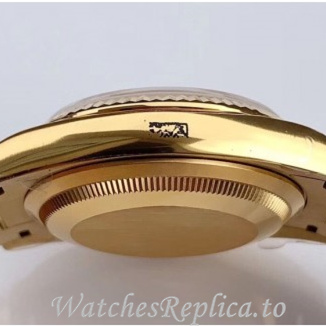 Swiss Rolex Day Date Replica 128238 Yellow Gold strap 36MM - WatchesReplica.is