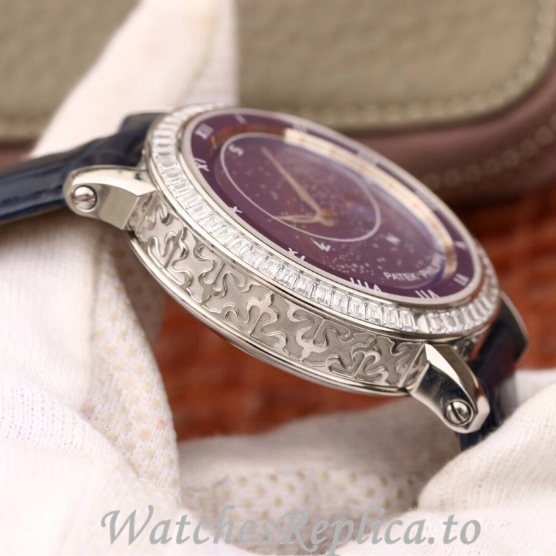 Patek Philippe Replica Complications 5102 Leather strap 43MM - WatchesReplica.is