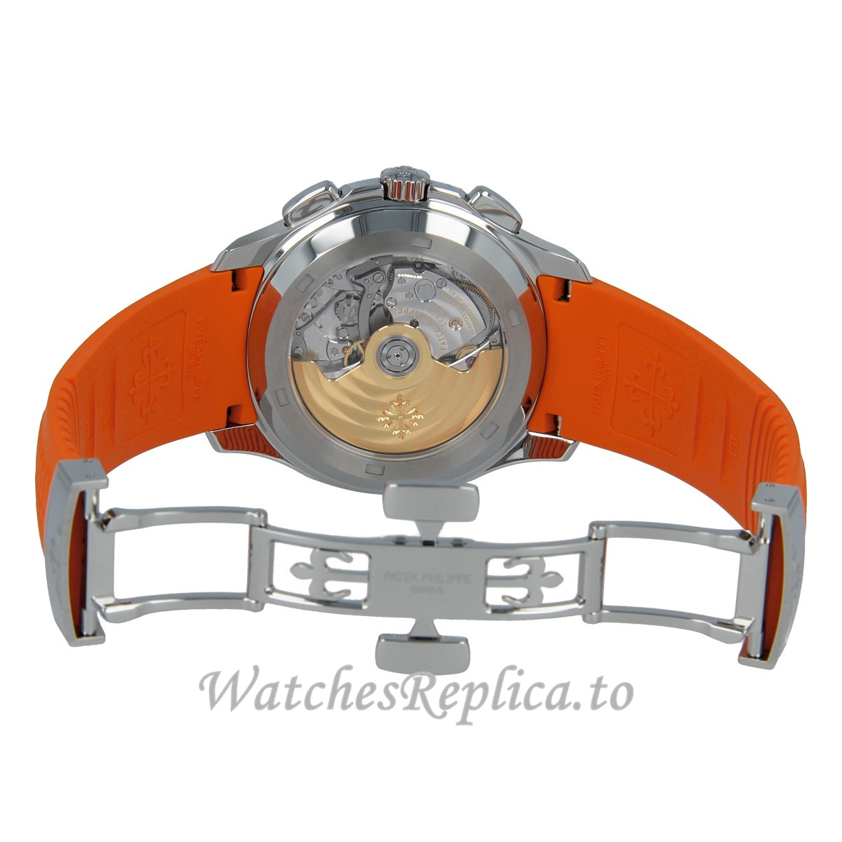 Replica Patek Philippe Aquanaut Chronograph 5968A Orange Watch - WatchesReplica.is