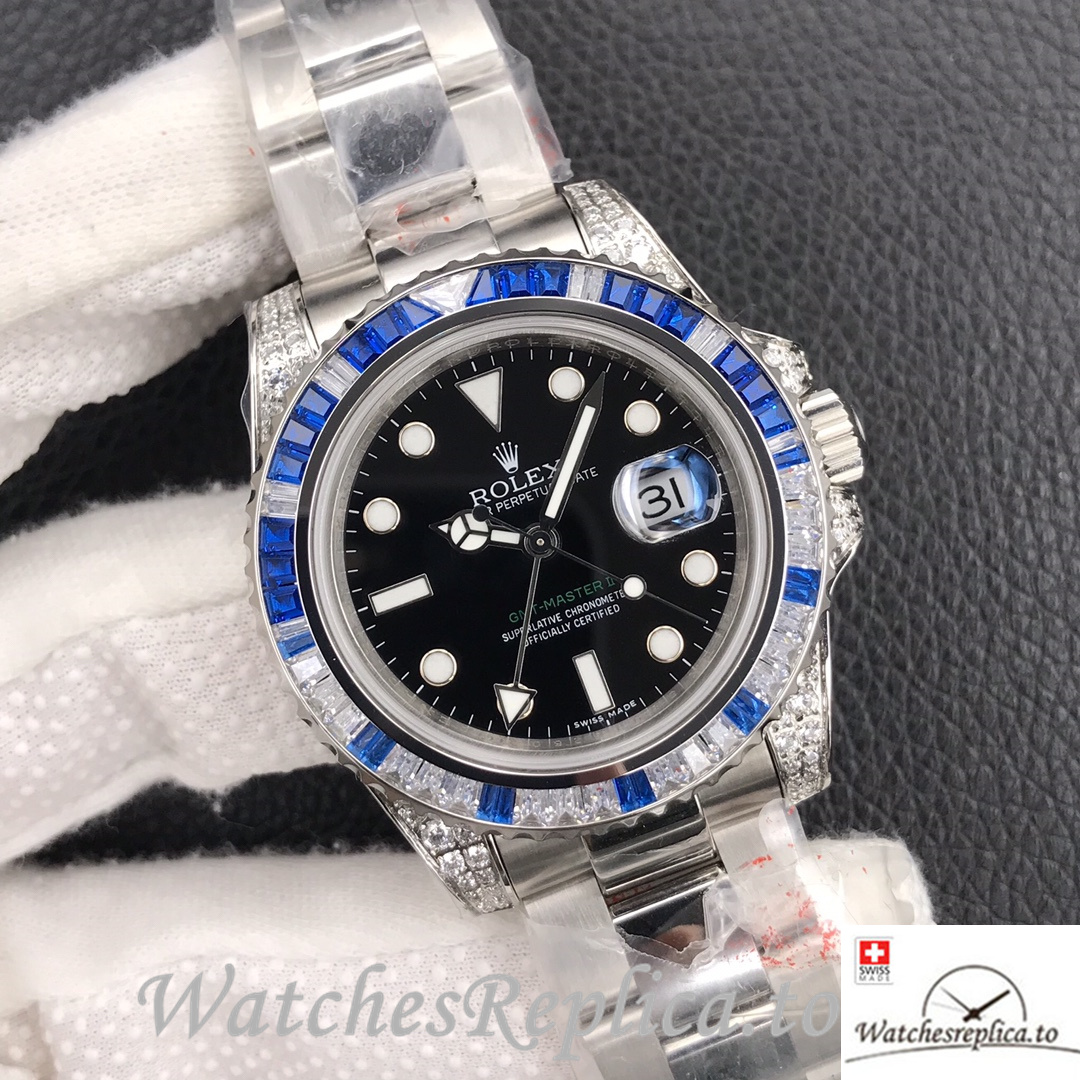 Swiss Rolex GMT-Master Replica 116759 Stainless steel strap 40MM - WatchesReplica.is