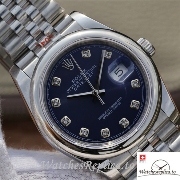 Swiss Rolex Datejust Replica 116200 Stainless steel strap 36MM - WatchesReplica.is