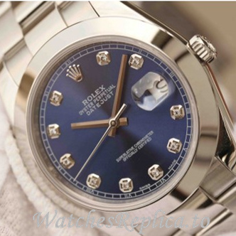 Swiss Rolex Datejust Replica 126300 Stainless steel strap 41MM - WatchesReplica.is