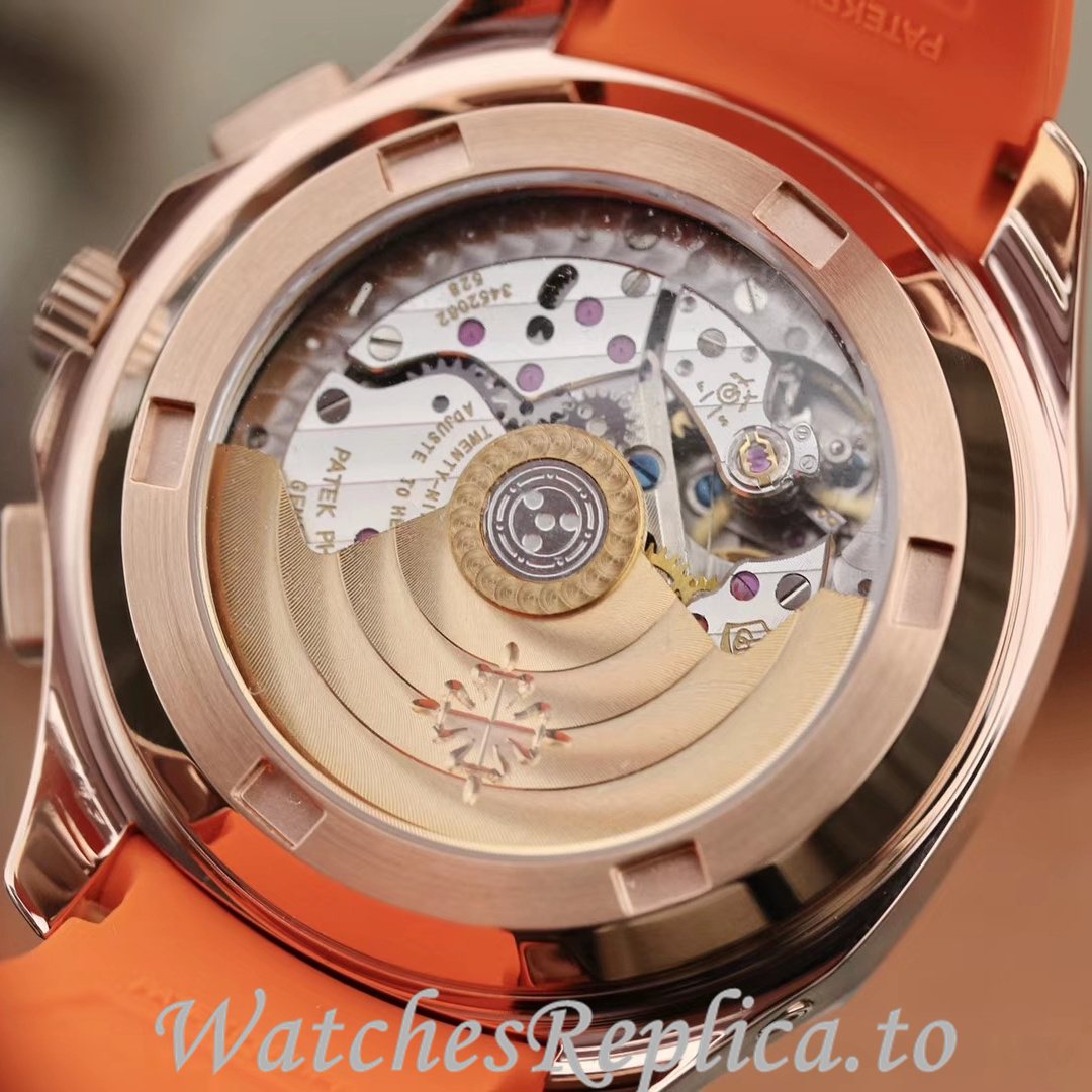 Patek Philippe Replica Aquanaut 5968A-001 Rubber strap 42.2MM - WatchesReplica.is