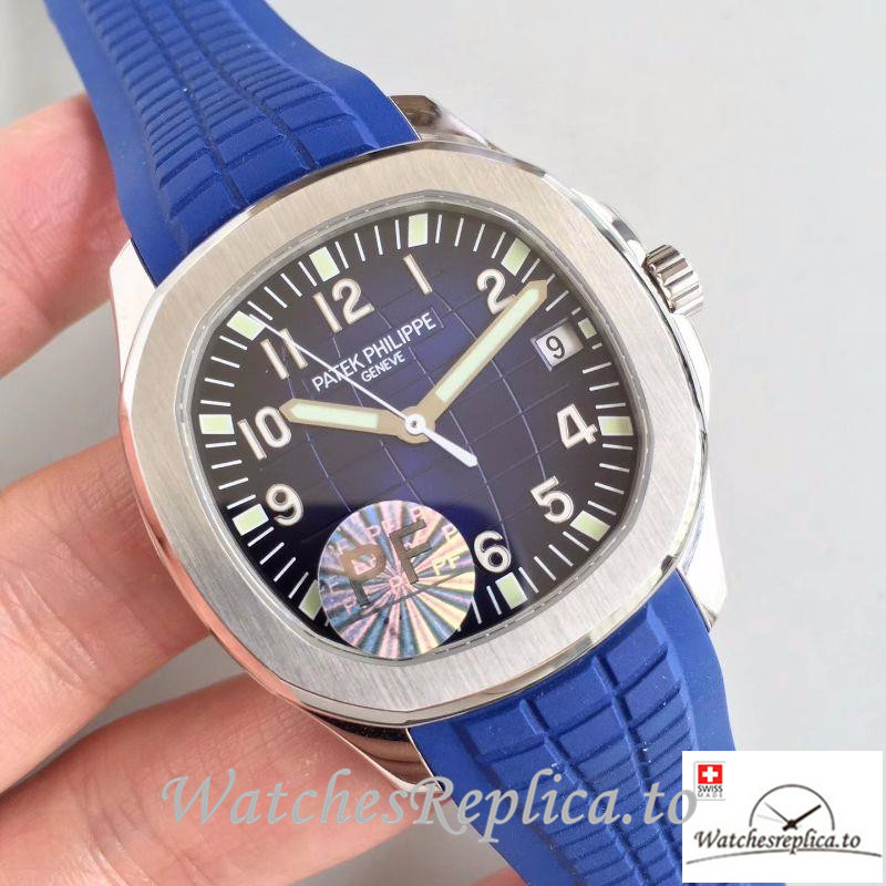 Swiss Patek Philippe Aquanaut Replica 5168G-001 001 Blue Strap 40.5MM - WatchesReplica.is