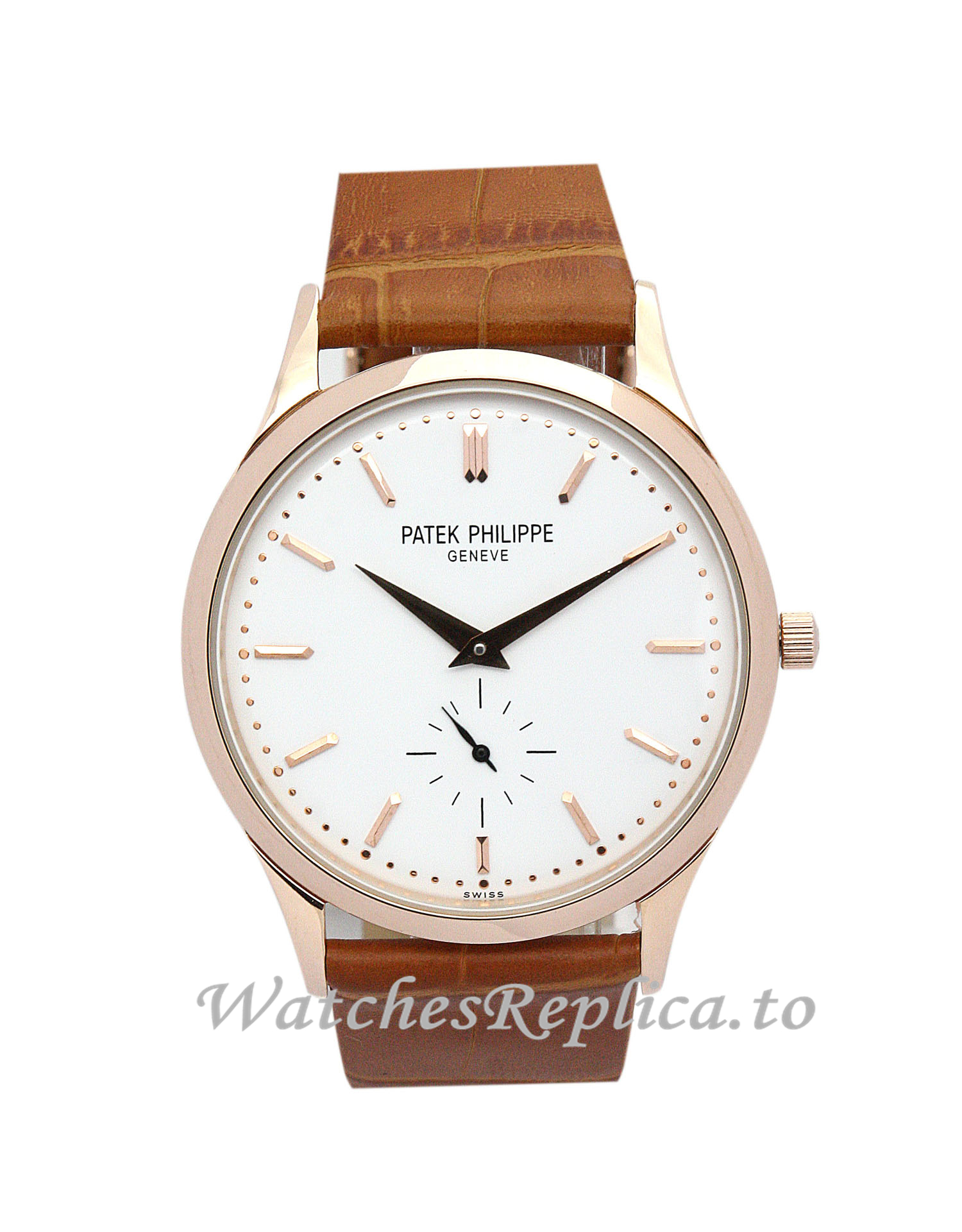 Patek Philippe Calatrava White Dial 5120J 38 MM - WatchesReplica.is