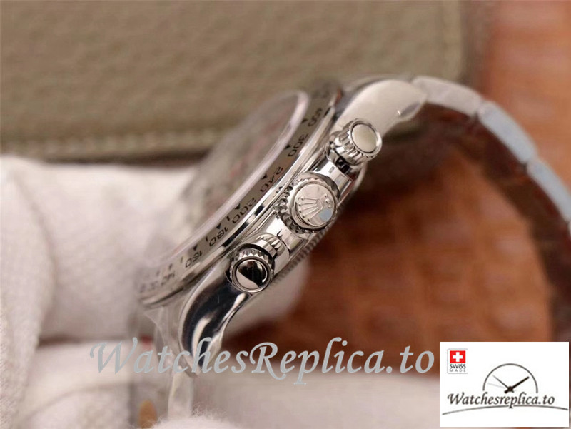 Swiss Rolex Daytona Cosmograph Replica 116509-78599 002 Gray Strap 40MM - WatchesReplica.is