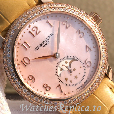 Patek Philippe Replica Complications 4968 Leather strap 33.3MM - WatchesReplica.is