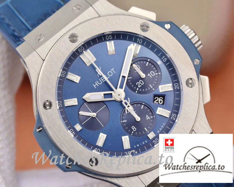 Swiss Hublot Big Bang Classic Fusion Chronograph Replica 301.SX.7170.LR Blue Strap 44MM - WatchesReplica.is