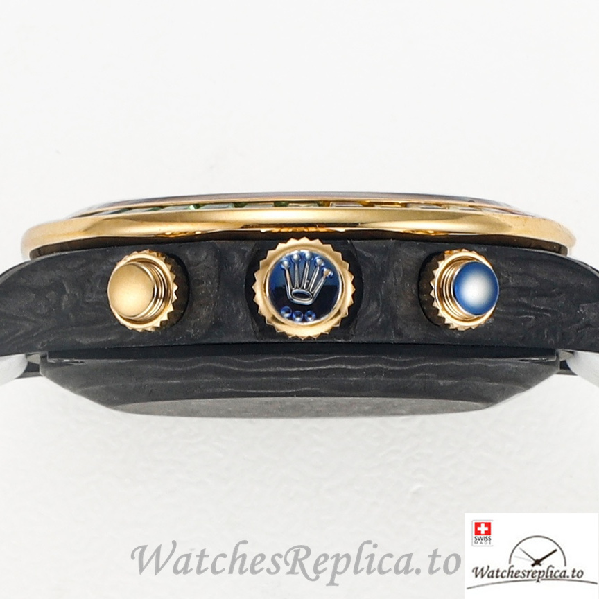 Swiss Rolex Daytona Replica White Rubber strap 40MM Pink Dial - WatchesReplica.is