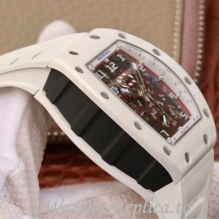 Richard Mille Replica RM011 Rubber strap 50MM - WatchesReplica.is