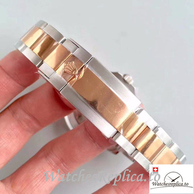 Swiss Rolex Yacht Master Replica 116621 Rose Gold Bezel 40MM - WatchesReplica.is