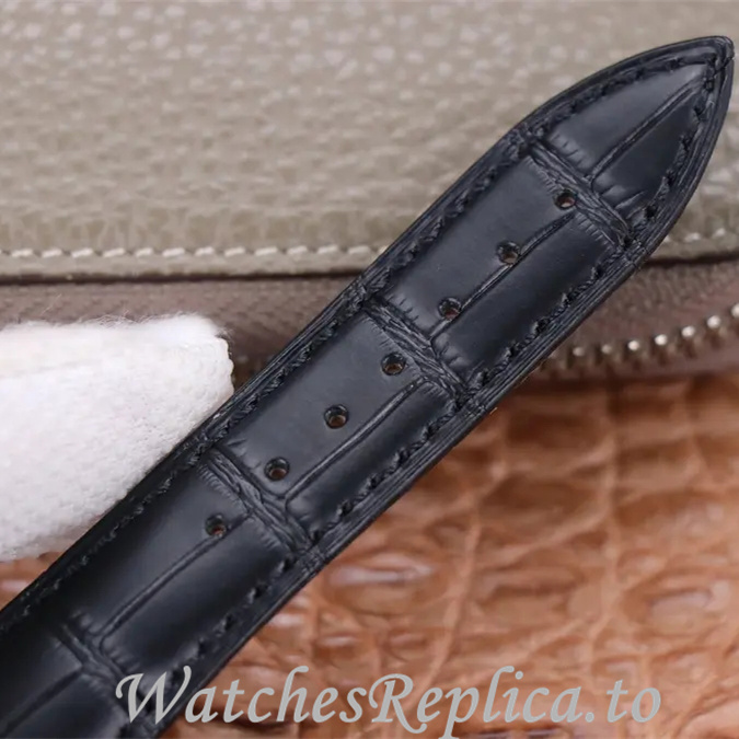 Patek Philippe Replica Complications Leather strap 42MM - WatchesReplica.is