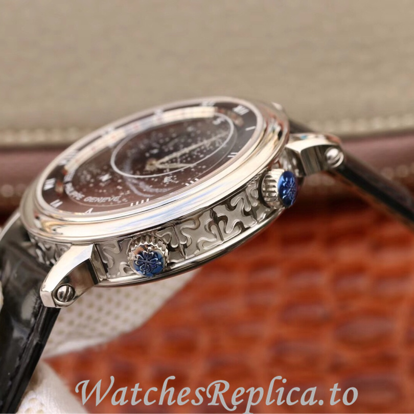 Patek Philippe Replica Complications 5102 Leather strap 43MM - WatchesReplica.is