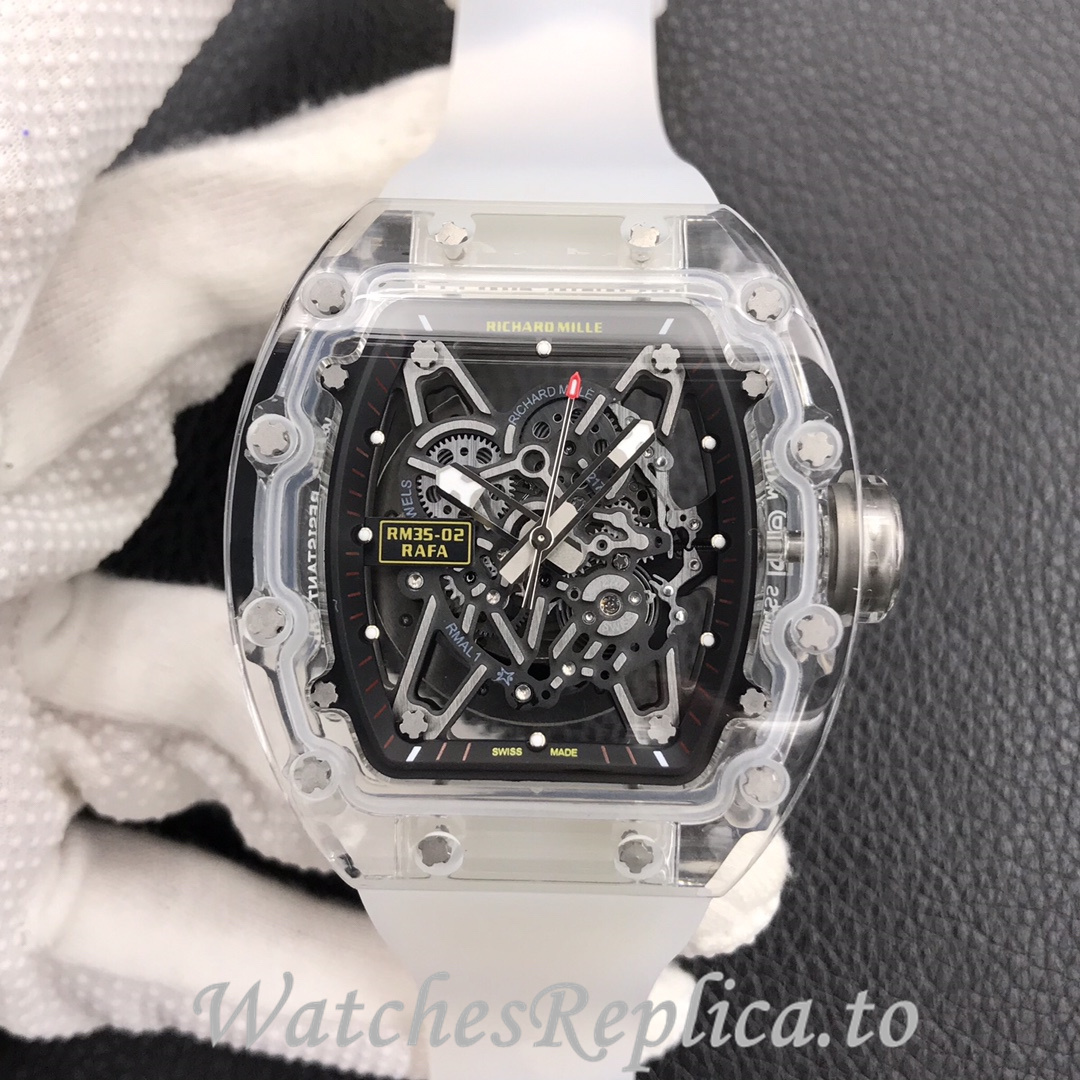 Richard Mille Replica RM055 Rubber strap 50MM - WatchesReplica.is